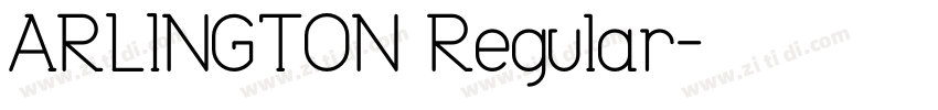 ARLINGTON Regular字体转换